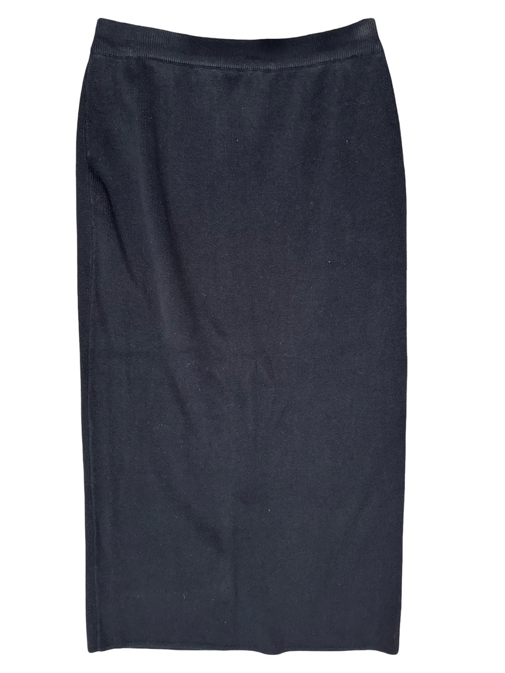 Bob Mackie Vintage Women’s Size M Black Cotton Sweater Knit Midi Pencil Skirt